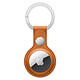 Apple AirTag Golden Brown Leather Key Ring