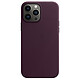 Apple Leather Case with MagSafe Dark Cherry Apple iPhone 13 Pro Max Leather Case with MagSafe for Apple iPhone 13 Pro Max