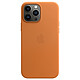 Funda de piel con MagSafe marrón dorado para el iPhone 13 Pro Max de Apple Funda de piel con MagSafe para el iPhone 13 Pro Max de Apple
