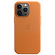 Funda de piel con MagSafe marrón dorado para el iPhone 13 Pro de Apple Funda de cuero con MagSafe para el iPhone 13 Pro de Apple
