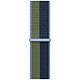 Apple Sport Loop 41mm Abyss Blue/Wild Green Wristband - Regular Sport Buckle Strap for Apple Watch 38/40/41 mm