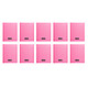 Calligraphe 8000 Polypro Notebook 96 pages 17 x 22 cm seyes large squares Pink (x10)