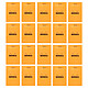 Rhodia Bloc N°10 Orange agrafé en-tête 5.2 x 7.5 cm petits carreaux 5 x 5 mm 80 pages (x20) Bloc note de 80 pages détachables 80g 52 x 75 mm avec couverture en carte (lot de 20)
