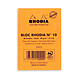 Acheter Rhodia Bloc N°10 Orange agrafé en-tête 5.2 x 7.5 cm petits carreaux 5 x 5 mm 80 pages (x20)