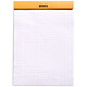 Review Rhodia Bloc N°16 Orange stapled on letterhead 14.8 x 21 cm squared 5 x 5 160 pages (x10)