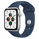 Apple Watch SE GPS Silver Aluminium Bracelet Sport Bleu Abysse 44 mm Montre connectée - Aluminium - Étanche - GPS - Cardiofréquencemètre - Écran Retina Always On - Wi-Fi 2.4 GHz / Bluetooth - watchOS 7 - Bracelet 44 mm