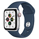 Apple Watch SE GPS + Cellular Silver Aluminium Sport Band Abyss Blue 40 mm Smartwatch - Aluminium - Waterproof - GPS - Heart rate monitor - Retina display - Wi-Fi 2.4 GHz / Bluetooth - watchOS 7 - Sport Band 40 mm