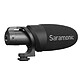 Saramonic CamMic+ Microphone à condensateur - Unidirectionnel - Jack 3.5 mm TRS/TRRS - Bonnette mousse - APN/Caméscope/Smartphone