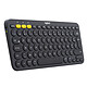 Logitech Multi-Device Keyboard K380 (Gris) Clavier sans fil Bluetooth - compatible Android et iOS - AZERTY, Français