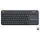 Logitech Wireless Touch Keyboard K400 Plus Noir · Occasion Clavier sans fil avec pavé tactile intégré (AZERTY, Français) - Article utilisé