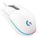 Logitech G203 LightSync (White) Wired gamer mouse - right handed - 8000 dpi optical sensor - 6 programmable buttons - LightSync RGB backlight