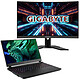 Gigabyte Aero 15 OLED XD-73FR644SP + moniteur 27" Gigabyte G27QC A Intel Core i7-11800H 32 Go SSD 1 To 15.6" OLED Ultra HD NVIDIA GeForce RTX 3070 8 Go Wi-Fi AX/Bluetooth Webcam Windows 10 Professionnel 64 bits