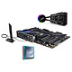 Kit Upgrade PC Core i9K ASUS ROG STRIX Z590-E GAMING WIFI Carte mère Socket 1200 Intel Z590 Express + CPU Intel Core i9-11900K (3.5 GHz / 5.3 GHz) + Kit de Watercooling CPU AIO ASUS ROG Ryuo 240
