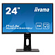iiyama 23.8" LED - ProLite XUB2494HSU-B1 1920 x 1080 pixels - 3 ms (gris à gris) - Format 16/9 - Dalle VA - 75 Hz - VGA/HDMI/DisplayPort - Hub USB - Haut-parleurs - Pivot - Noir