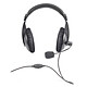Livoo TEC613 PC and Mac compatible circum aural stereo headset with microphone (USB)