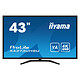 iiyama 42.5" - ProLite X4373UHSU-B1 Ecran PC 4K - 3840 x 2160 pixels - 3 ms (gris à gris) - Format 16/9 - Dalle VA - HDMI/DP/mDP - Hub USB - Haut-parleurs - Noir