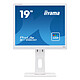 iiyama 19" LED - ProLite B1980D-W1 1280 x 1024 pixels - 5 ms (gris à gris) - Format 5/4 - VGA/DVI - Pivot - Blanc