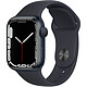 Apple Watch Series 7 GPS Aluminium Midnight Sport Band 41 mm Smartwatch - Aluminium - Waterproof - GPS - Heart rate monitor - OLED Retina Always On display - Wi-Fi 4 / Bluetooth 5.0 - watchOS 8 - Sport Band 41 mm
