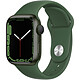 Apple Watch Series 7 GPS Aluminium Green Sport Band 41 mm Montre connectée - Aluminium - Étanche - GPS - Cardiofréquencemètre - Écran OLED Retina Always On - Wi-Fi 4 / Bluetooth 5.0 - watchOS 8 - Bracelet  41 mm