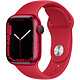 Apple Watch Series 7 GPS Aluminium (PRODUCT)RED Sport Band 41 mm Montre connectée - Aluminium - Étanche - GPS - Cardiofréquencemètre - Écran OLED Retina Always On - Wi-Fi 4 / Bluetooth 5.0 - watchOS 8 - Bracelet  41 mm