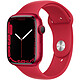 Apple Watch Series 7 GPS Aluminum (PRODUCT)RED Sport Band 45 mm Smartwatch - Aluminium - Waterproof - GPS - Heart rate monitor - OLED Retina Always On display - Wi-Fi 4 / Bluetooth 5.0 - watchOS 8 - Sport band 45 mm