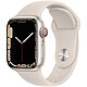 Apple Watch Series 7 GPS + Cellular Aluminium Stellar Light Sport Band 41 mm Montre connectée 4G - Aluminium  - Étanche - GPS - Cardiofréquencemètre - Écran OLED Retina Always On - Wi-Fi 4 / Bluetooth 5.0 - watchOS 8 - Bracelet 41 mm