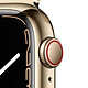 Avis Apple Watch Series 7 GPS + Cellular Gold Stainless Or Bracelet Milanese 41 mm