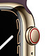 Opiniones sobre Apple Watch Series 7 GPS + Celular Banda deportiva de oro, acero inoxidable y negro 45 mm