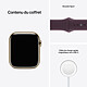 Acheter Apple Watch Series 7 GPS + Cellular Gold Stainless Cerise Noire Bracelet Sport 45 mm