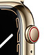 Nota Apple Watch Serie 7 GPS + Cellular Gold Stainless Milanese Band ORO 45 mm