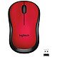 Logitech M220 Silent (Rojo) Ratón inalámbrico - ambidiestro - Sensor óptico de 1000 dpi - 3 botones
