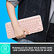 Logitech K380 Multi-Device Bluetooth Keyboard for Mac (Rose) pas cher