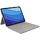 Logitech Combo Touch (iPad Pro 11") (Sable) Étui clavier rétroéclairé pour iPad Pro 11" (1re, 2e, 3e, 4e générations) (AZERTY, Français)