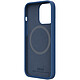 QDOS Case Touch Pure avec Snap Bleu pour iPhone 13 Coque de protection en silicone avec aimant Snap pour Apple iPhone 13