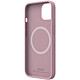 QDOS Pure Touch Case with Pink Snap for iPhone 13 Protective Silicone Case with Integrated Snap Magnetic Array for Apple iPhone 13