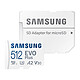 Samsung EVO Plus microSD 512 GB microSDXC UHS-I U3 A2 Class V30 512 GB Memory Card + SD Adapter