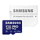 Samsung PRO Plus microSD 128GB Tarjeta de memoria microSDXC UHS-I U3 A2 Clase V30 de 128 GB + adaptador SD