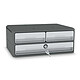 CEP MooVup Secure Module 2 small drawers + 1 large drawer with lock (Grey) 3-Drawer Module with Key Lock