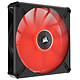 Corsair ML140 Elite Black/Red 140 mm Premium Magnetic Levitation Fan with red LEDs