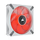 Corsair ML120 Elite White/Red 120 mm Premium Magnetic Levitation Fan with red LEDs