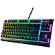 SteelSeries Apex 3 TKL Gaming keyboard - compact TKL - membrane switches - aluminium chassis - adjustment wheel - backlighting PrismSync RGB 16.8 million colours - magnetic palm rest - AZERTY, French