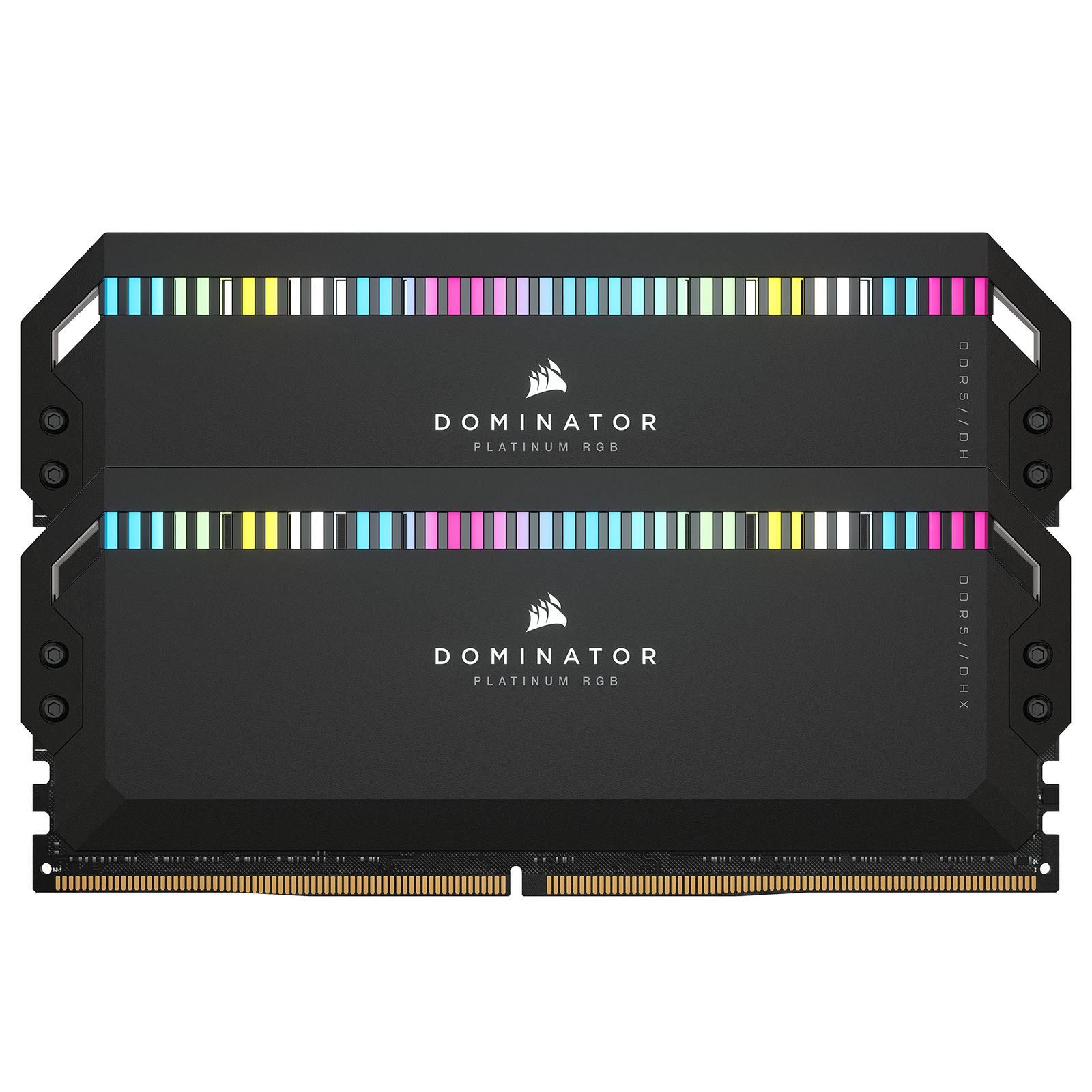 Corsair Dominator Platinum DDR5 RGB 64 Go (2 x 32 Go) 6000 MHz CL40 Noir Kit Dual Channel 2 barrettes de RAM DDR5 PC5-48000 - CMT64GX5M2B6000C40