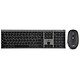 Bluestork Grapheme (Black) Wireless kit - ultra slim keyboard (AZERTY French) - 6 button optical mouse