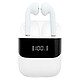 BIGBEN True Wireless DigitalBuds White IPX4 Bluetooth 5.0 wireless stereo headset and charging case with LED display