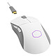 Cooler Master MM731 Blanc Souris sans-fil Bluetooth/RF 2.4 GHz pour gamer - Droitier - Capteur optique 19000 dpi - 6 boutons programmables - Rétro-éclairage RGB