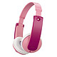 JVC HA-KD10W Pink Bluetooth 5.0 Wireless On-Ear Child Headset with Volume Limiter