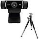 Logitech C922 Pro Full HD 1080p webcam with two omnidirectional microphones and tripod
