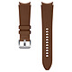 Samsung Hybrid Leather Galaxy Watch 4 Classic 130 mm Marron Bracelet en cuir pour Samsung Galaxy Watch 4 Classic