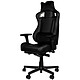 Noblechairs Epic Compact (nero/nero) Sedile in similpelle con schienale reclinabile a 112° e braccioli 3D per i giocatori (fino a 120 kg)