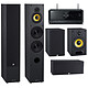Yamaha RX-V4A Noir + Davis Acoustics Pack Mia 90 5.0 Noir Ampli-tuner Home Cinema 5.2 - 80W/canal - Tuner FM/DAB - HDMI 8K - 4K/120Hz - HDR10+ - Wi-Fi/Bluetooth/AirPlay 2 - Multiroom + Pack d'enceintes 5.0